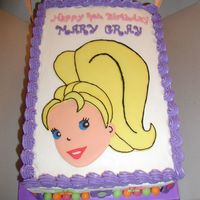 Polly Pocket Birthday My friend had trouble finding a Polly cake for her daughter's 4th birthday so I volunteered. I spent hours practicing with buttercream...