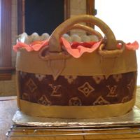 My First Purse Cake I made this for my friends birthday. it was quite a challenge but she loved it. i used chocolate ganache for the outside of the cake. The...