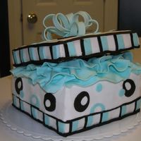 Birthday Cake This cake was inspired by the beautiful cake made by Jacqui. Not a pretty as hers, but my attempt. White cake with buttercream icing,...