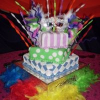 Mardi Grass 15Th Bday Cake 