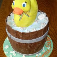 Rubber Ducky Baby shower cake. Thanks to MarkBolin and CakesUnleashed for inspiration and advice!