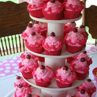 Pinkaliscous Cupcakes As requested by a 4 year old who had to have the cupcakes from the book "Pinkaliscous" and said they have to be "pink, pink...