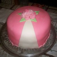 Pink Flower Cake I made this cake at my grandmothers house every thing should have gone ok but i didnt think about the humidty were she lives (near the...