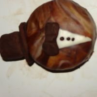 Tuxedo Cupcake MMF mixed with modeling chocolate.