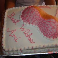 Boob Cake I used fondant for the boob/bra and bc for the rest of the cake! Lots of fun!