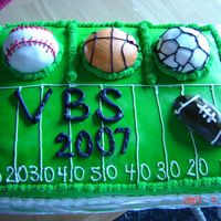 Sport Cake Made my own fondant...thanks to whomever came up with it on this site!