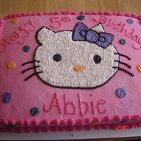 Hello Kitty I had to make my own template for her face