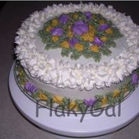 Justpractice.jpg Yellow cake with vanilla buttercream. Just goofing around/getting some practice.