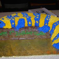 Lizard This is a cake I did for my son's 8th birthday it was a reptile party