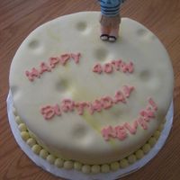 Swiss Cheese Wheel Cake 