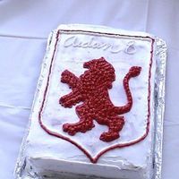 Narnia Cake My son wanted a Narnia party for his 8th birthday. We came up with this shield design.