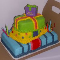 Birthday Cake I made this for a very sweet little girl. I was so surprised how well it turned out, with all the bright vibrant colors. I thought it would...