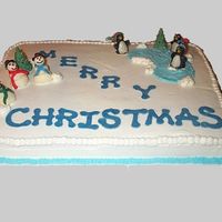 I Made This Cake In A Hurry This is white full sheet with BC, and Chocolate clay figures. I made this for a rush order for a repeat customer, I made it for her day...