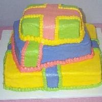 This Is A Cake That I Made This Morning For My Pastors Daughter She selected the colors and the shape, not my favorite, but they do blend very well. Looks like an easter egg to me, LOL