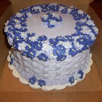 Purple Basket Cake 