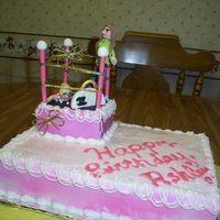 Fighting Over A Designer Purse I made this cake for my niece, she loves wrestling and designer purses. Vanilla cake with buttercream icing, and fondant accents.