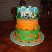 Shrek Birthday Did this cake for a baby's first birthday. All buttercream.