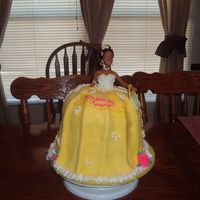 Barbie Birthday This is my first experiment with making doll cakes. I rushed the cake and it came out nothing like i imagined. This is also my first time...