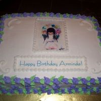 Sweet Peas All buttercream with edible images.