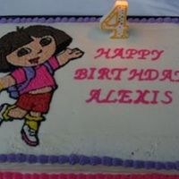 Dora Cake This is the Dora cake I made for my granddaughters 4th birthday. She told my DIL that she wanted grandma to make her cake.