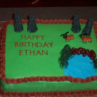 Deer Cake I did this for a kids birthday! I used bridge mix for the rock!