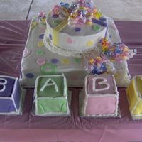 Baby Shower Me and my cousin made this cake for her sons soon to be baby's shower.I would like to thank sarahnichole975 for posting her photos...
