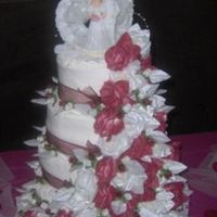 Wedding August 12Th 2006 My best friends wedding cake I made as her gift