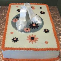 Bridal Shower This goes with the purse cake I made. I made the shoes out of gumpaste and painted with luster dust. They were my first pair so I was very...
