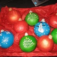 Ornaments These were my first attempt at ornaments. They turned out O.K., but everyone loved them! I also want to thank all you cc's for the...