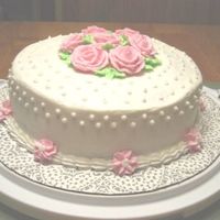 Pink Roses I made this for another coworker for her birthday. This is pictured in Wilton C1 book.