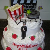 Graduation Cake I made this cake for a person who graduated and majored in film.