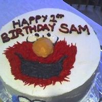 1St Birthday Cake This was all done with "Bettercream" Had to use a ton of color to get it right.