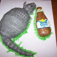 Armadillo bleedin' armadillo. with lone star beer.