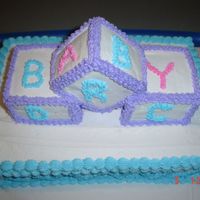 Baby Blocks Made for a baby with the initials "DRC"
