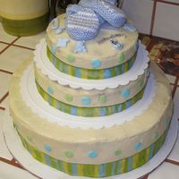 It's A Boy! Carrot cake with cream cheese icing