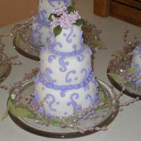 Mini Wedding Cakes Rolled Butter cream mini cakes