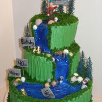 Gone Fishing 40th birthday. All butter cream.