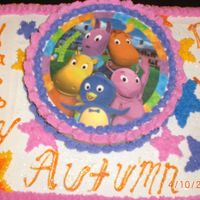 Cimg1703.jpg Backyardigans themed birthday party. Backyardigans edible image and buttercream icing