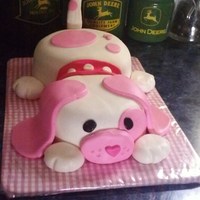 Puppy First Birthday I made this for a good friend for her daughter's first birthday. Strawberry cake, MMF. I believe it is a Debbie Brown design, and I...