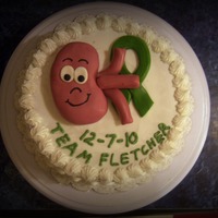 Kidney Cake I made this cake for a very special woman that I work with. On Tuesday, 12-7 she will be donating a kidney to her sister, who is currently...