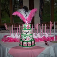 Sweet Sixteen Cake This is my daughter's Sweet Sixteen cake. WASC cake with Indebyi's bettercreme smoothed with Viva papertowels and roller. Fondant...