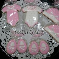 Twin Girls Shower NFSC w/ Antonia RI. Made these for my niece's baby shower. The baby shoes inspired by JenWhitlock. We went with a clothesline/polka...