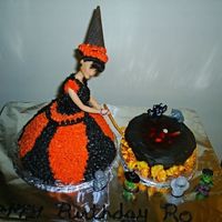 Witch Cake done for my sis' bday, this is my first doll cake