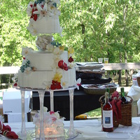 Wedding Cake This cake was a total flop but it came out okay in the end. I was in the ER until about 2am the night before it was due so it didn't...