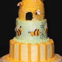 Bumble Bee Baby Shower Cake I did this cake for my coworker whose wife is expecting. They wanted teh sex to be a surprize so that's why I went with green and...