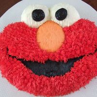 Elmo Elmo cake done in buttercream