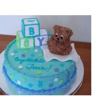 Showerma2.jpg My first Shower Cake. Choc. cake with choc. mousse filling.