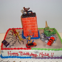Marvel Heroes Cake 