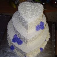 Heart Wedding Cake 