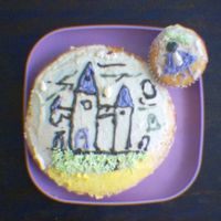 Castillo Encantado cake castillo encantado and cupcake dracula